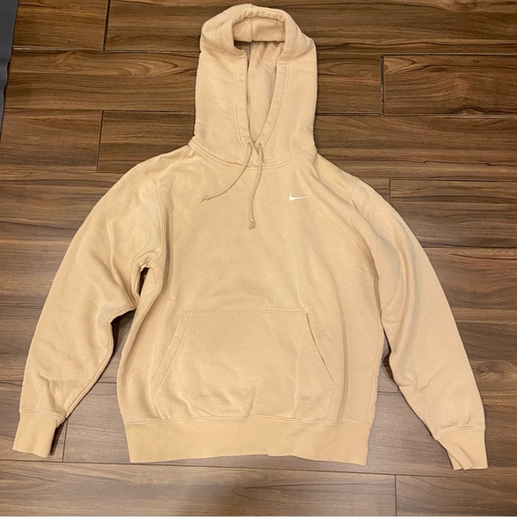 Nike Nude / Beige Hoodie with white swoosh - S - Picture 1 of 5